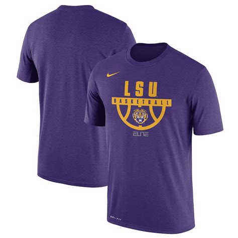 Nike Lsu Tigers Purple Basketball Legend Performance T Shirt