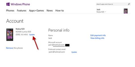 Update Of Phone Number Microsoft Community