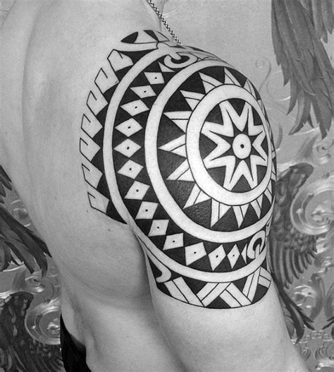Polynesian Arm Tattoo Designs For Men Manly Tribal Ideas