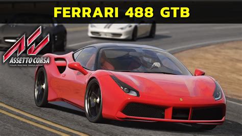 Assetto Corsa Gameplay PC Ferrari 488 GTB Em Black Cat County DLC