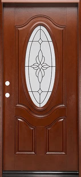 Fm800 Mahogany Single Exterior Fiberglass Door Jeunesse Wood Door Inc