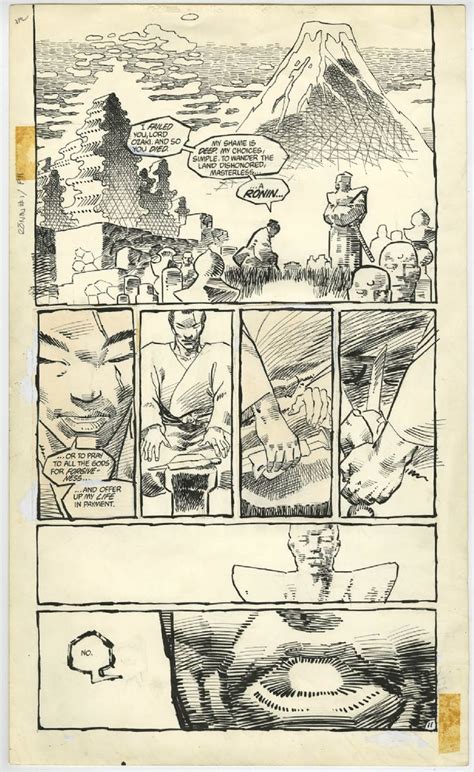 Ronin 1 Page 1 1983 Frank Miller Significant Page Comic Art