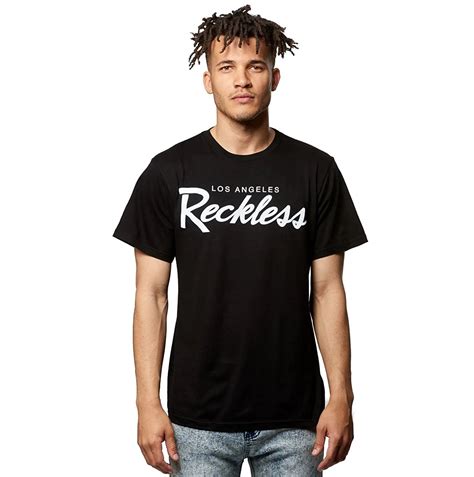 Young And Reckless Og Reckless Tee Black Mens Tees Graphic Tee New