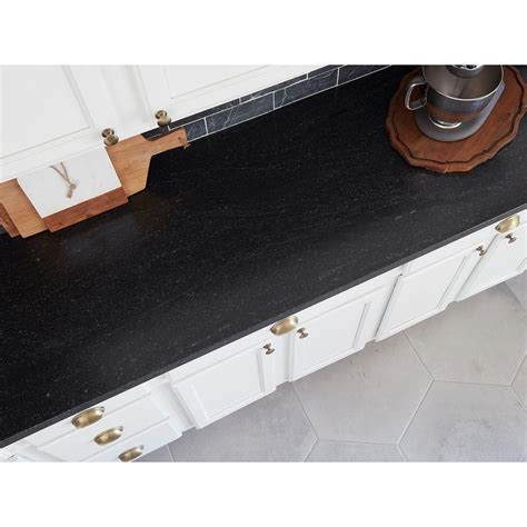 Stonemark 3 In X 3 In Granite Countertop Sample In Black Mist Honed