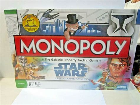 Star Wars The Clone Wars Monopoly Board Game Factory Sealed Parker
