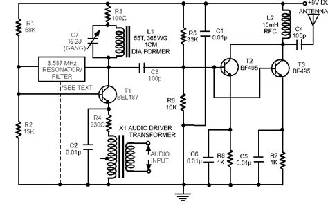 Simple Am Radio Transmitter Circuit Diagram