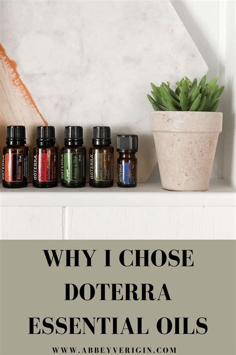 Why I Chose Doterra Essential Oils Artofit