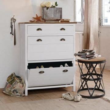 Meist wird ein schuhschrank in der garderobe oder im flur untergebracht. Gota Schuhschrank Weiß Vintage Garderobe Weiß Mit Sitzbank ...
