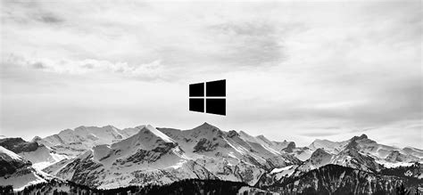 Snow Mountains Windows Logo Windows Microsoft Logo Computer Nature