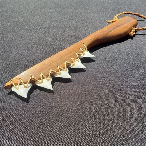 Hawaiian Shark Tooth Knife And Niho Oki Hand Crafted By Lynn Gephart