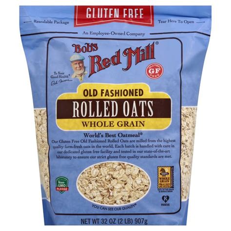 Bob S Red Mill Rolled Oats Old Fashioned Whole Grain 32 Oz Instacart