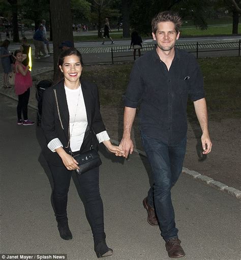 America Ferrera Enjoys Date With Husband Ryan Piers Williams At King Lear In Nyc Daily Mail Online