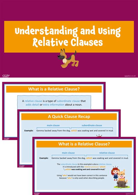 Embedded Relative Clauses Year 5 Cgp Plus
