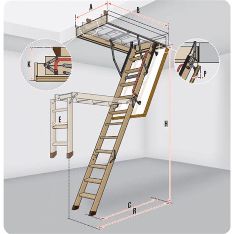 Wooden Loft Hatch With Ladder Fakro Ladder Lwk Komfort 3 Trade Access Panels