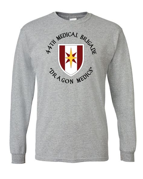 44th Medical Brigade Long Sleeve Cotton T Shirt
