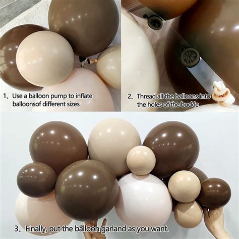 Buy Brown Balloon Garland Kit Neutral Cream Boho Coffee Double Stuffed