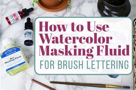 With just a little masking fluid and a splash of watercolour you can make some pretty spiffy looking cards with minimal mess. How to Use Watercolor Masking Fluid for Brush Lettering | LittleCoffeeFox