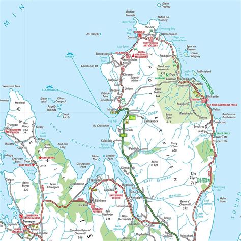 Wegenkaart Landkaart Skye And Lochalsh Philips Maps