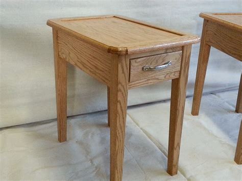 Hand Made Oak End Table By Prokops Woodshop