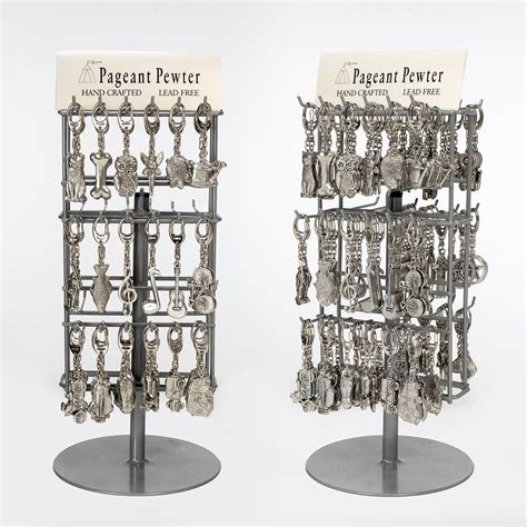 Keyring Spinner Display Stand Pageant Pewter