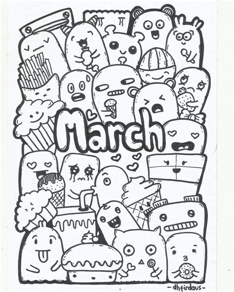 March Doodle Doodleartindonesia Doodle Art Doodles Art