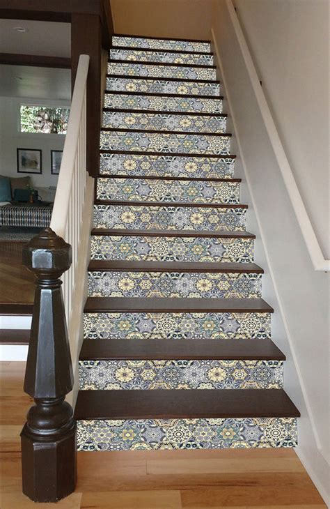 Customize Stair Mural Painted Stairs Stairs Tile Stairs