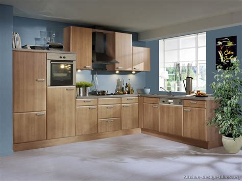 Things are getting colorful with kitchen cabinets. Pictures of Kitchens - Modern - Medium Wood Kitchen Cabinets