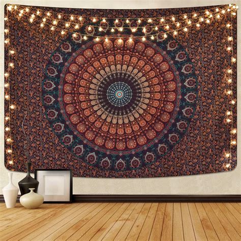 Lyacmy Bohemian Mandala Tapestry Hippie Tapestries