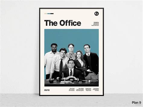 tv series art retro tv series print tv series poster minimalist mid century modern the office