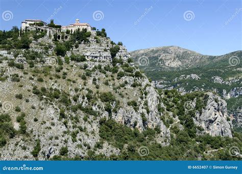 Gourdon Monastery Alps South Of France Stock Image Image Of Europe