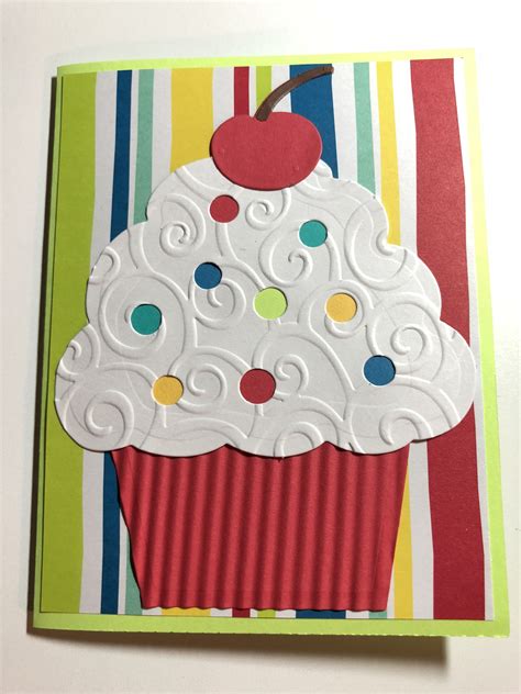 Handmade Birthdaycupcake Card Cards Handmade Card Making Birthday