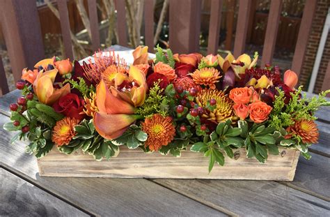 Long And Low Thanksgiving Table Centerpiece Created By Fleurelity