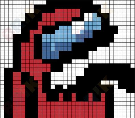 Among Us Impostor Pixel Art Pixel 11x17