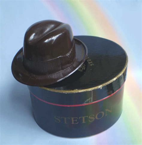 1950s Miniature Stetson Hat And Box T Certificate Vintage Hat