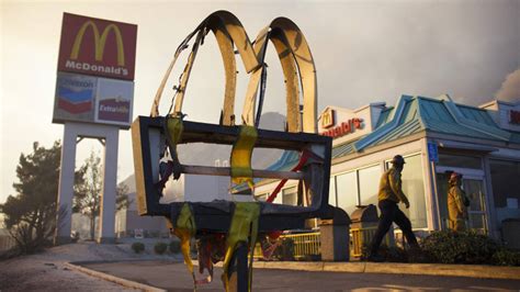 Mcdonalds Sign Melts In Wildfire Financial Times