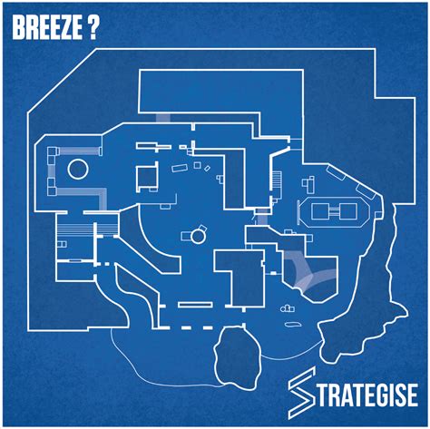 Our take on the map layout for Breeze. Thoughts? : VALORANT