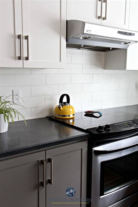 These colors go with all finishes (stainless steel, brass, bronze, black. Budget friendly kitchen with painted cabinets Benjamin ...