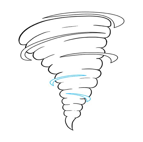 How To Draw A Tornado Really Easy Drawing Tutorial