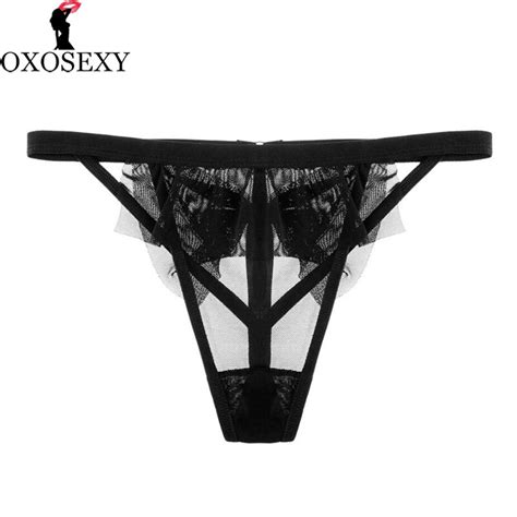 Sexy Lingerie Women Thongs And G Strings Low Waist Lace Sexy Panties Ladies Hollow Out