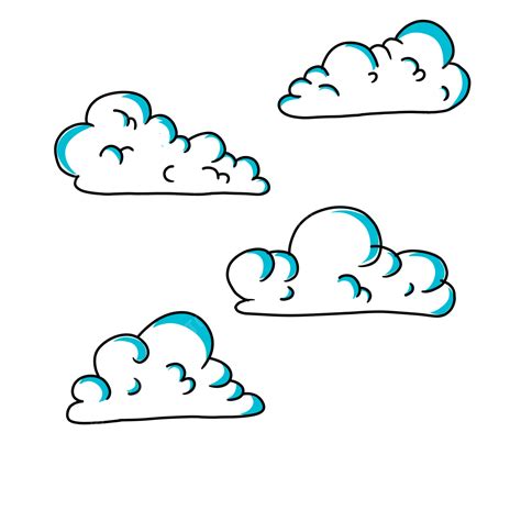 Gambar Ilustrasi Awan Sederhana Cloud Sederhana Awan Ilustrasi Png