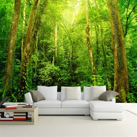 Natural Scenery 3d Hd Large Wall Mural Forest Photo