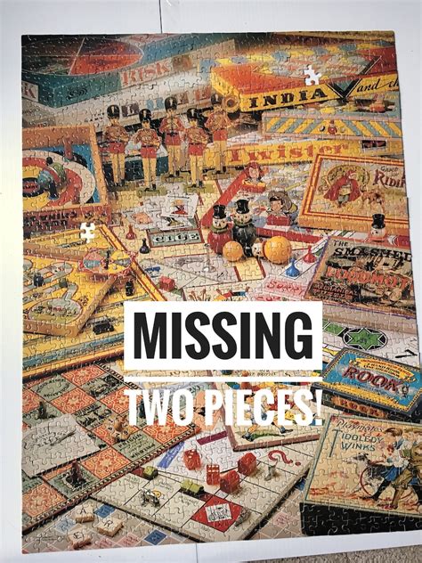 Vintage Jigsaw Puzzle Missing 2 Pieces Antique Board Games Etsy