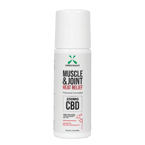 Green Roads Cbd Muscle And Joint Heat Relief Roll On 250mg 3oz