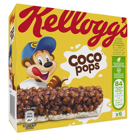 Buy Kelloggs Coco Pops Cereal Milk Bar 20 G X 6 Pcs Online In Uae