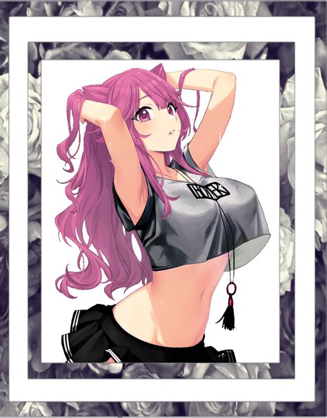Sexy Anime Girl Varsity Freetoedit Sticker By Ohnoskitten