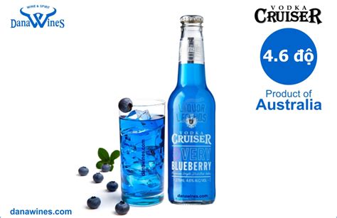Rượu trái cây Cocktail Vodka Cruiser Very Blueberry Việt quất