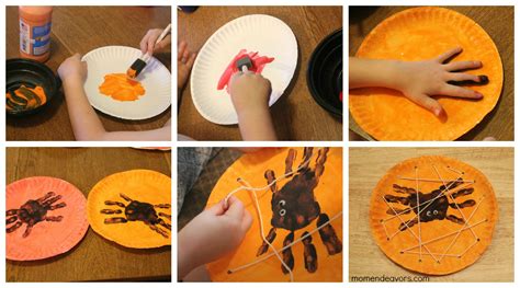 Red ted art are mixing up fun halloween designs with a classic party game with this easy halloween kids crafts tutorial. Halloween Kids Craft: Handprint Spiders in a DIY Lacing ...