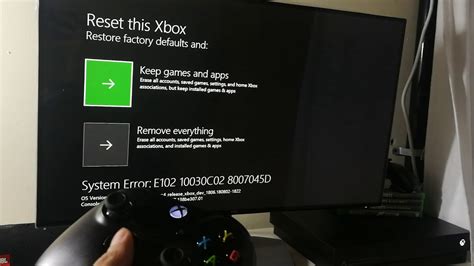 Xbox One X System Error E102e105 Youtube