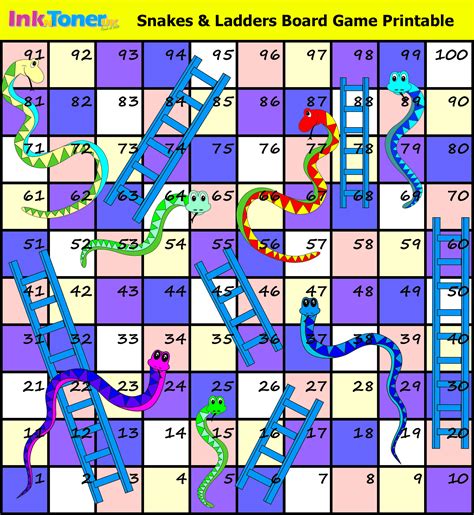 Free Snakes And Ladders Board Game Template Free Printable Templates