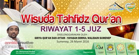 Background Wisuda Tahfidz Quran Riwayat 1 5 Juz Annidastudio
